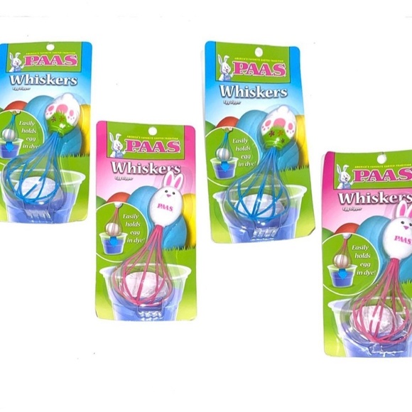 Whiskers Egg Holder - Blue and Pink - 4 count - Picture 1 of 3